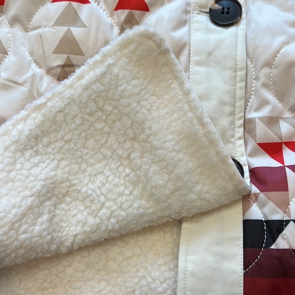 SALE!! AQUA PENDLETON LADIES IVORY COAT REVERSIBLE DROP SHOULDER NWT! - Picture 4 of 12